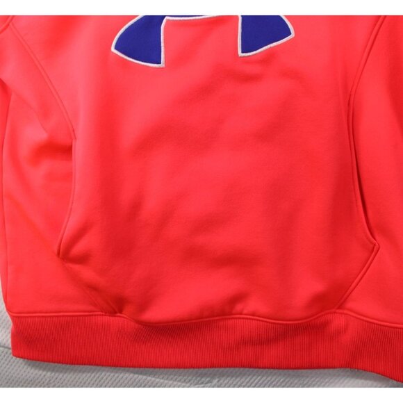 Under Armour Womens Coldgear Orange & Blue Hoodie Sweatshirt LG/G - Picture 7 of 9